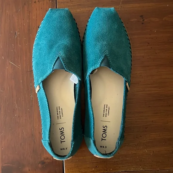 TOMS Suede Leather Alpargata / Espadrille - Picture 1 of 5